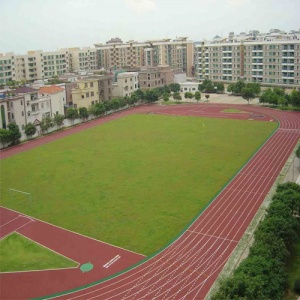 福建省福州市第一小學塑膠跑道_戶外運動地面案例_廣東