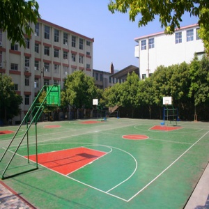 安徽淮南理工大學(xué)PU籃球場(chǎng)_戶外運(yùn)動(dòng)地面案例_廣東