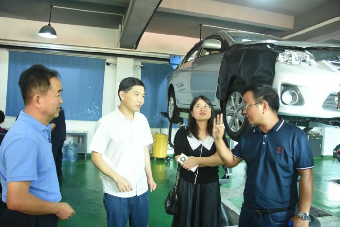 沙溪理工迎來肇慶高新區考察團，推進新能源汽車專業校企合作