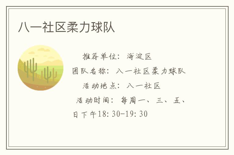 八一社區柔力球隊
