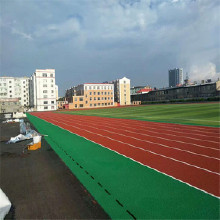 新國標混合型自塑膠跑道材料 操場環保塑膠跑道施工 塑膠跑道材料 塑膠跑道 新國標混合型自結紋塑膠跑道材料批發廠家