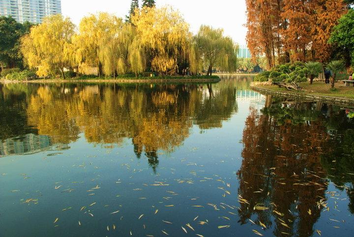 流花湖公園東北門（臨近陸軍總醫院、東方賓館）