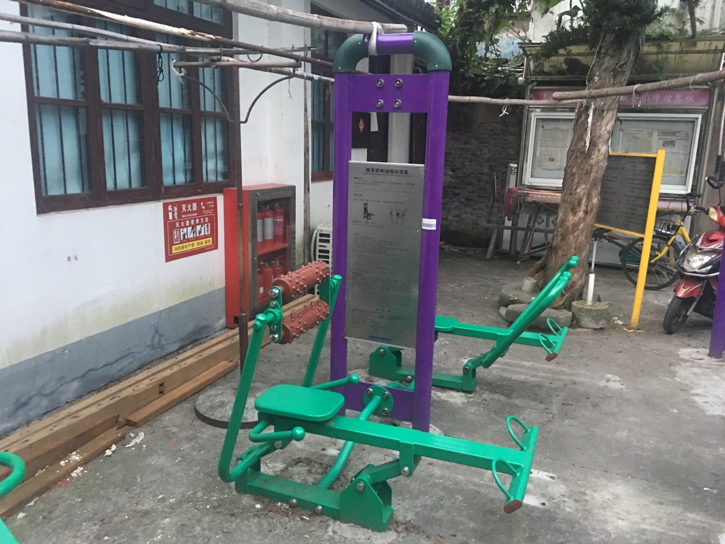 腹背屈伸/劃船訓練器