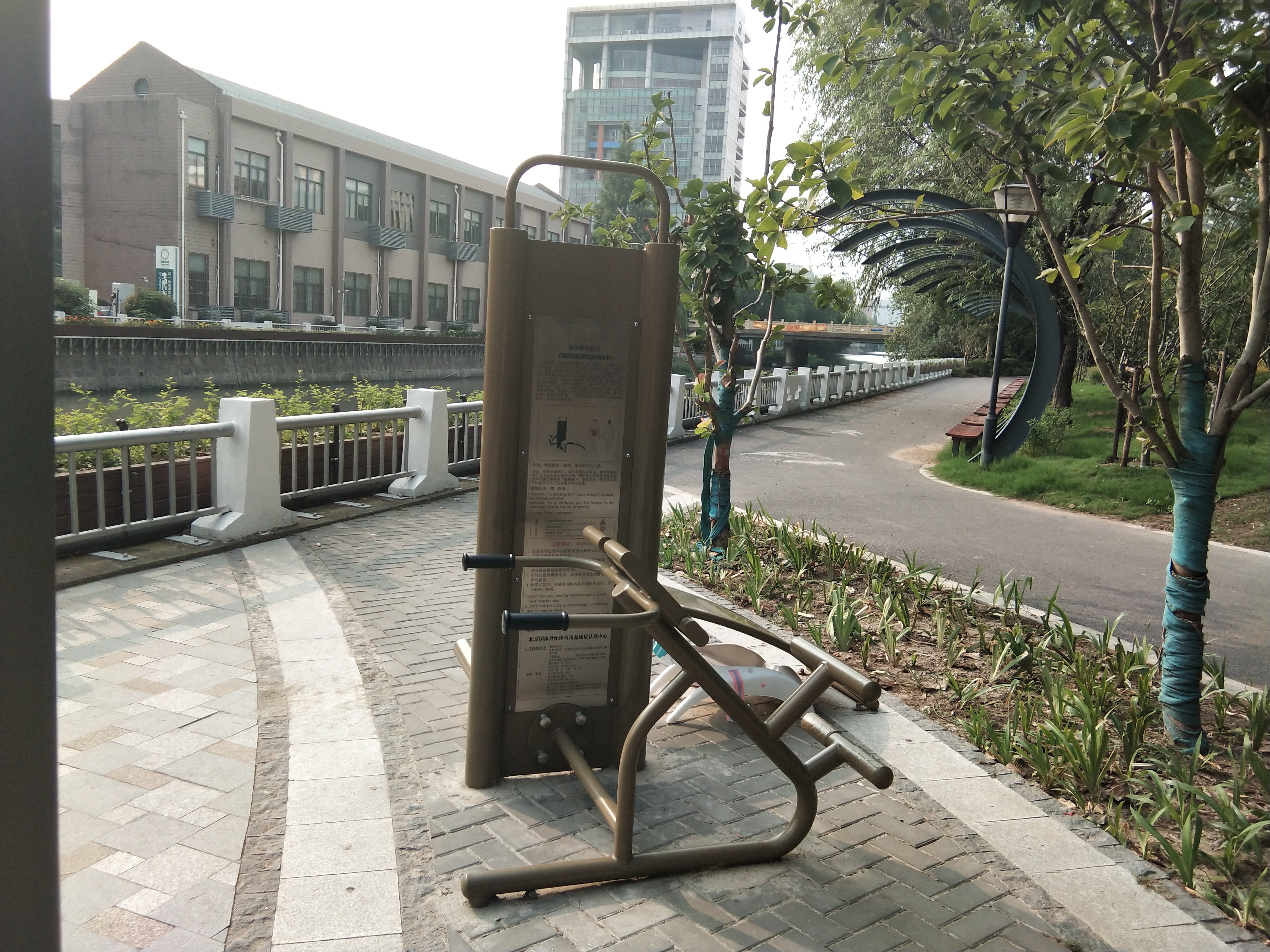 背肌腹肌訓練器（兩站位）