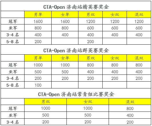 2019年中國業余網球公開賽――濟南白金賽補充通知
