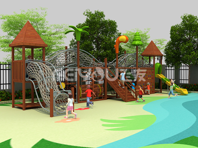 木質組合滑梯-018