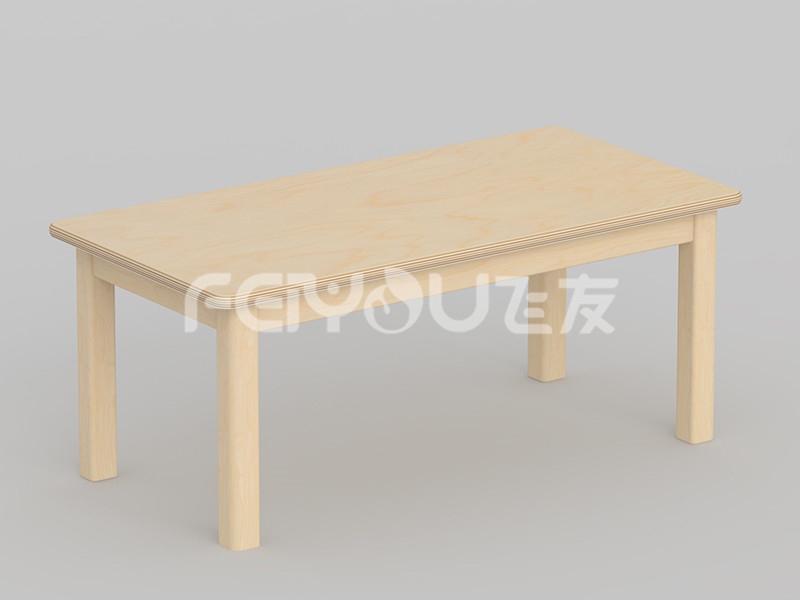 兒童兒童樺木長方桌-079