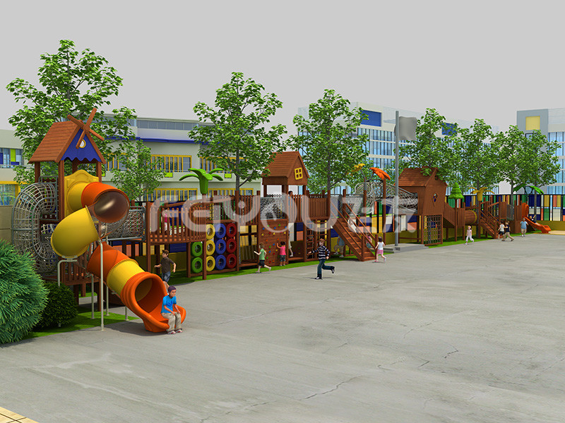 木質組合滑梯-015