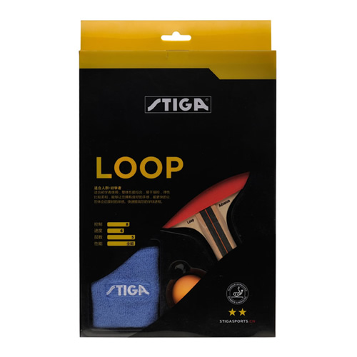斯蒂卡LOOP二星專業乒乓球拍