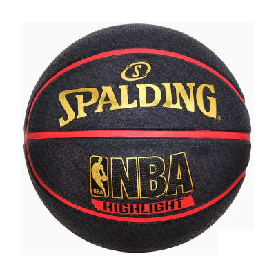 斯伯丁Highlight系列橡膠室外籃球(中國紅)
