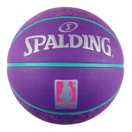 斯伯丁nba4her女子6號籃球(紫色)