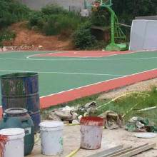 奧康丙烯酸面漆廠家北京昌平區塑膠籃球場地面鋪裝