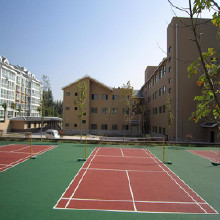 利達硅pu籃球場地坪材料硅pu籃球場地坪漆施工湖南硅pu球場材料廠家、硅PU球場效果設計價格、籃球場包工包料施工