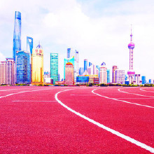 優冠 塑膠跑道 改性TPU全塑型塑膠跑道材料  透氣型塑膠跑道材料批發 混合型塑膠跑道材料生產加工  門鋪裝85元/平米