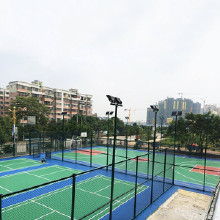 【藝創】新國標硅pu球場廠家施工 安徽室外丙烯酸籃球場地坪工程